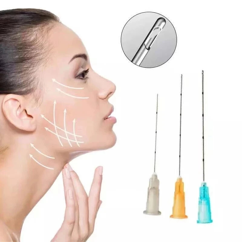 50pcs/Box Blunt-tip Cannula for filler injection acid facial slight blunt needle