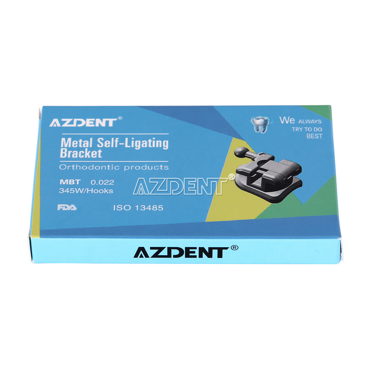 AZDENT Dental Orthodontic Self-Ligating Brackets Braces Roth MBT 022 Hooks 345