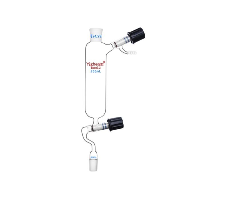 Laboratory Glassware: 250ml-500ml Filling Funnel w/ Vacuum Valve