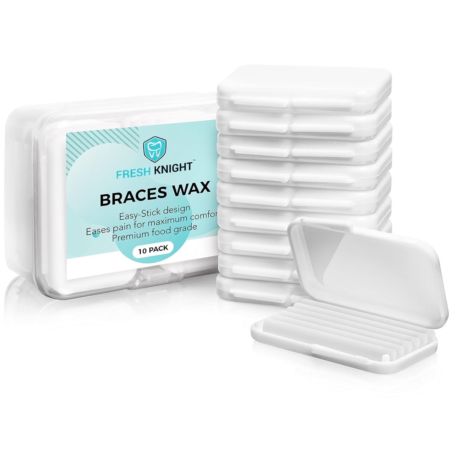 Braces Wax White 10 Pack. Dental Wax for Braces & Aligners, Unscented & Flavo…