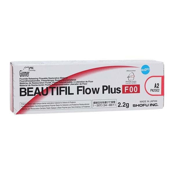 Shofu Dental 2002 Beautifil Flow Plus F00 Zero Flow Composite Syringe A2 2.2 Gm