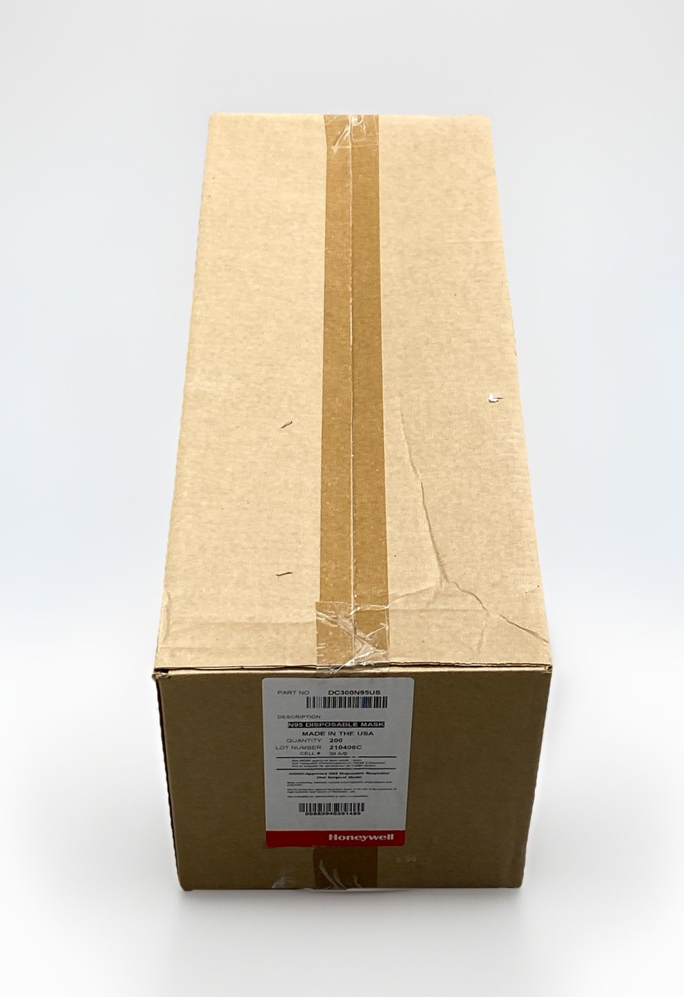 Honeywell N95 DC300N95 Respirator Particulate Masks Disposable NIOSH, 200/Case.