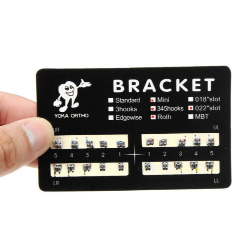 YOKA Dental Orthodontic Metal Brackets Braces Mini Roth MBT 022 018 slot 345 H