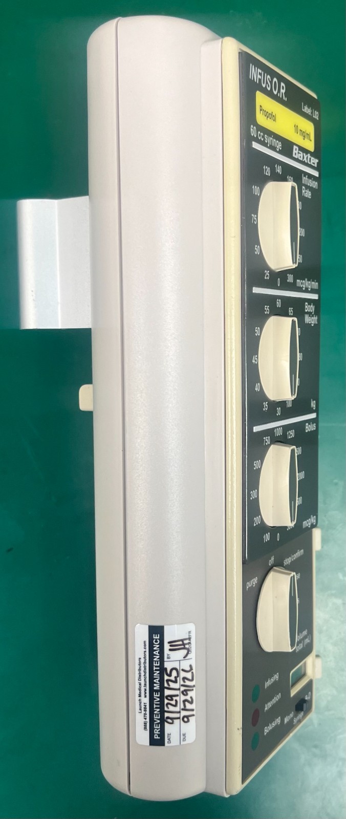Bard/Baxter INFUS O.R. Pump Refurbished, Patient Ready, and 1 Year Warranty