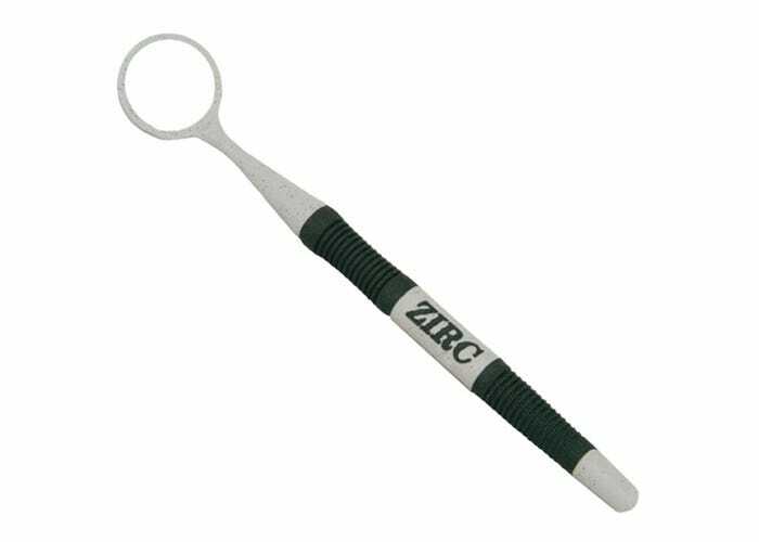 Zirc Crystal HD Black & Gray Handle Soft Grip Dental Mirrors #4 12/pk 50Z363