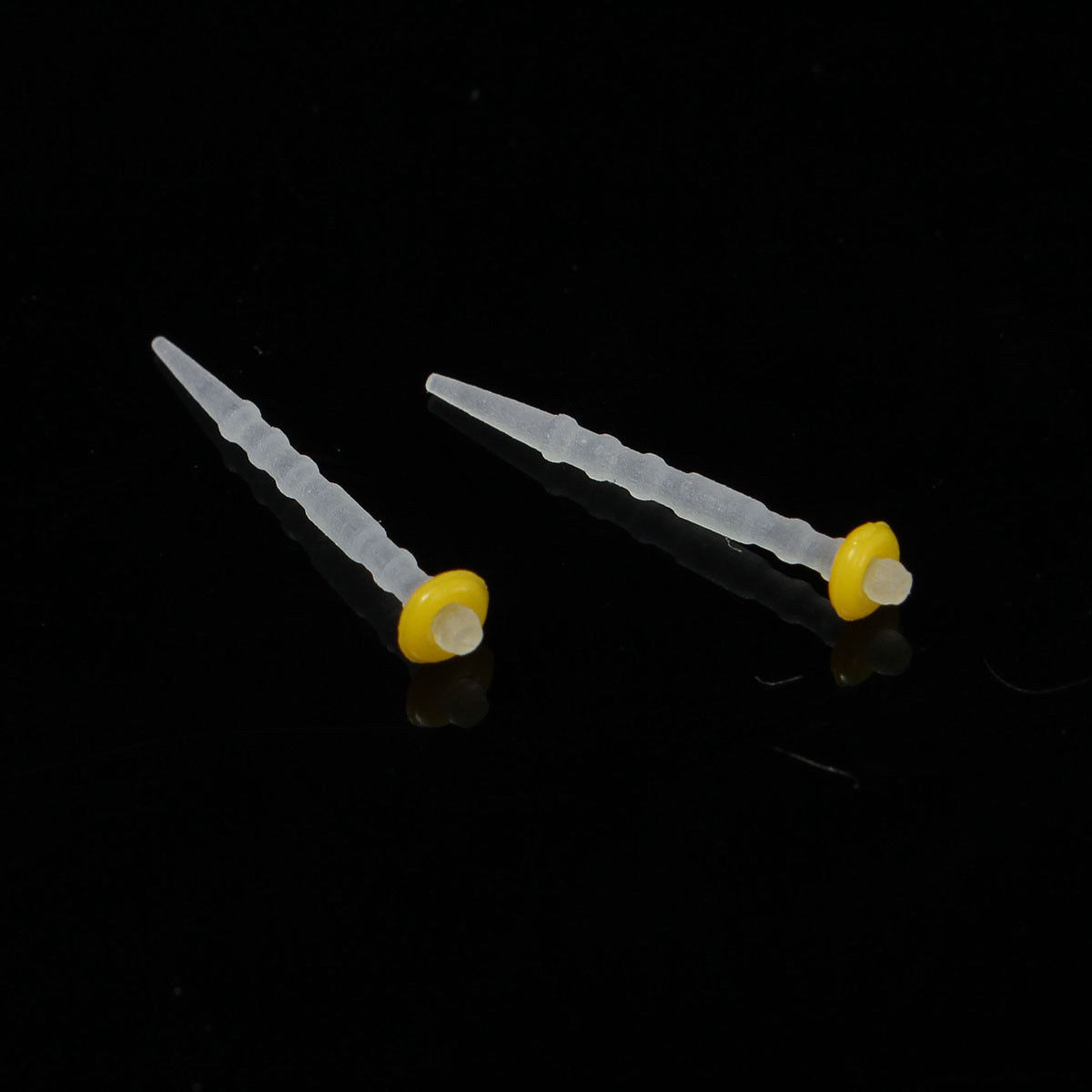 5 Boxes Dental Fiber Post Resin Quartz Glass Material Screw Thread 1.2mm Yellow