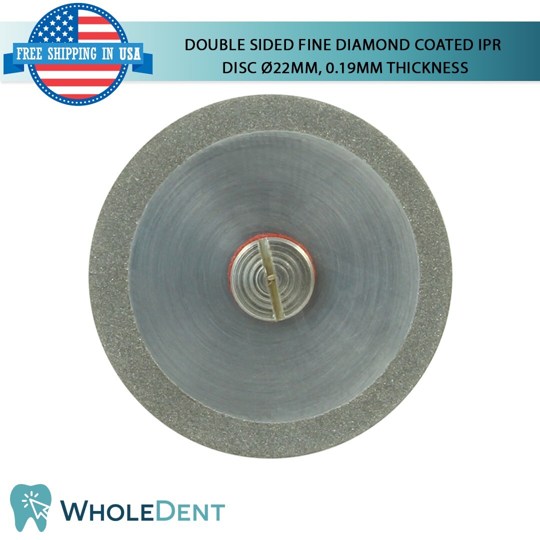 Ortho Dental Fine Double Sided Diamond Coated Disc IPR Separator Ø22mm, 0.19