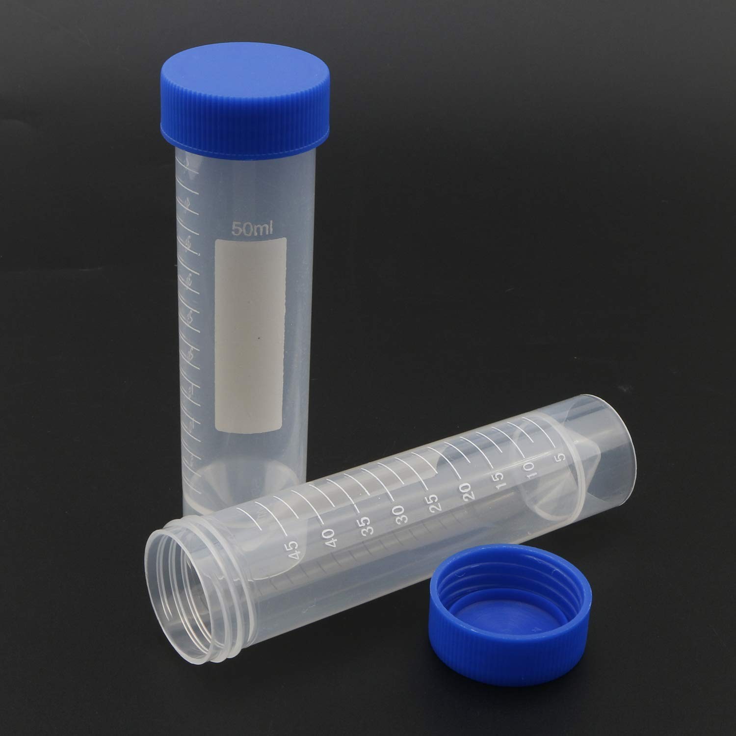 Kesell 50ml Polypropylene Screw Top Self Standing Base Centrifuge Tube with…