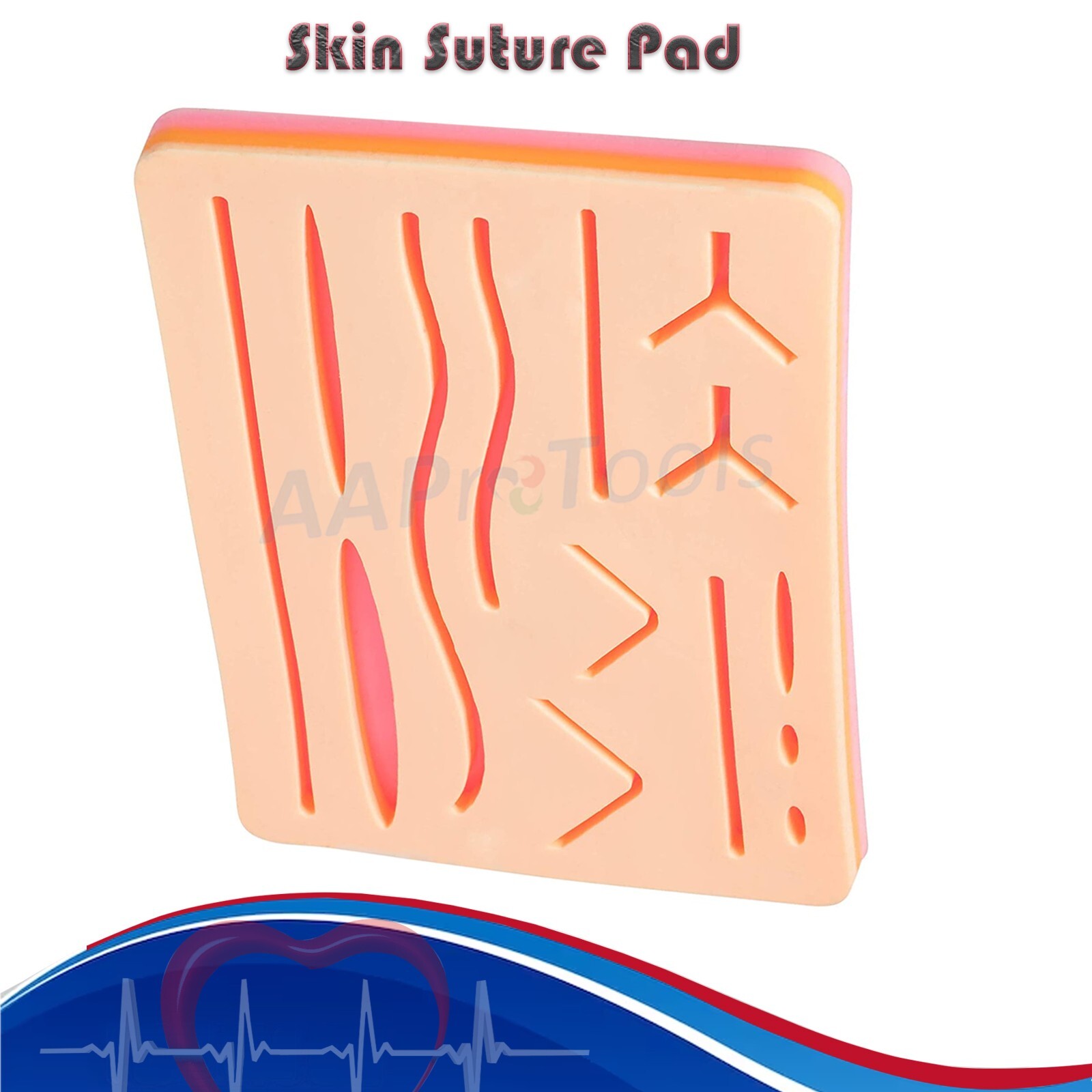 20 Medi Skin Suture Practice Silicone Pad Wound Simulated Surgical Training Kit