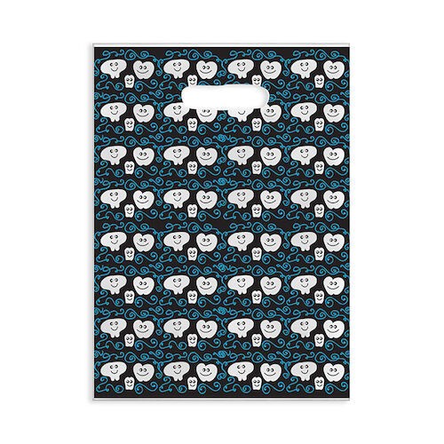 Specialty Scatter Bags Smiling Teeth, 7.5″ x 10″, 100/Pkg.