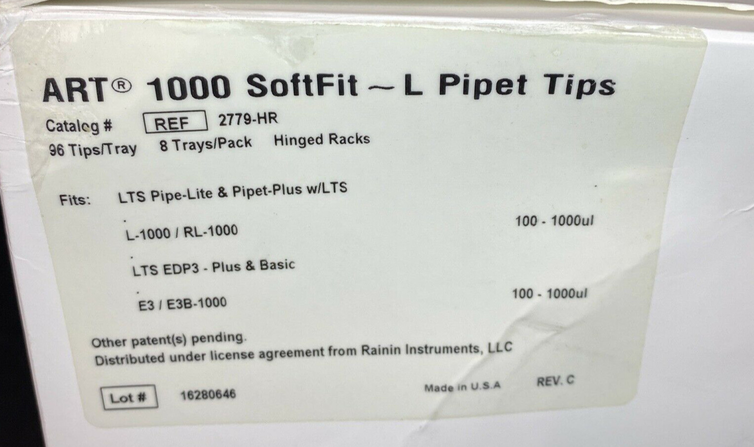 Thermo Scientific Pipette Tips 1000 ul Case of 32 Racks
