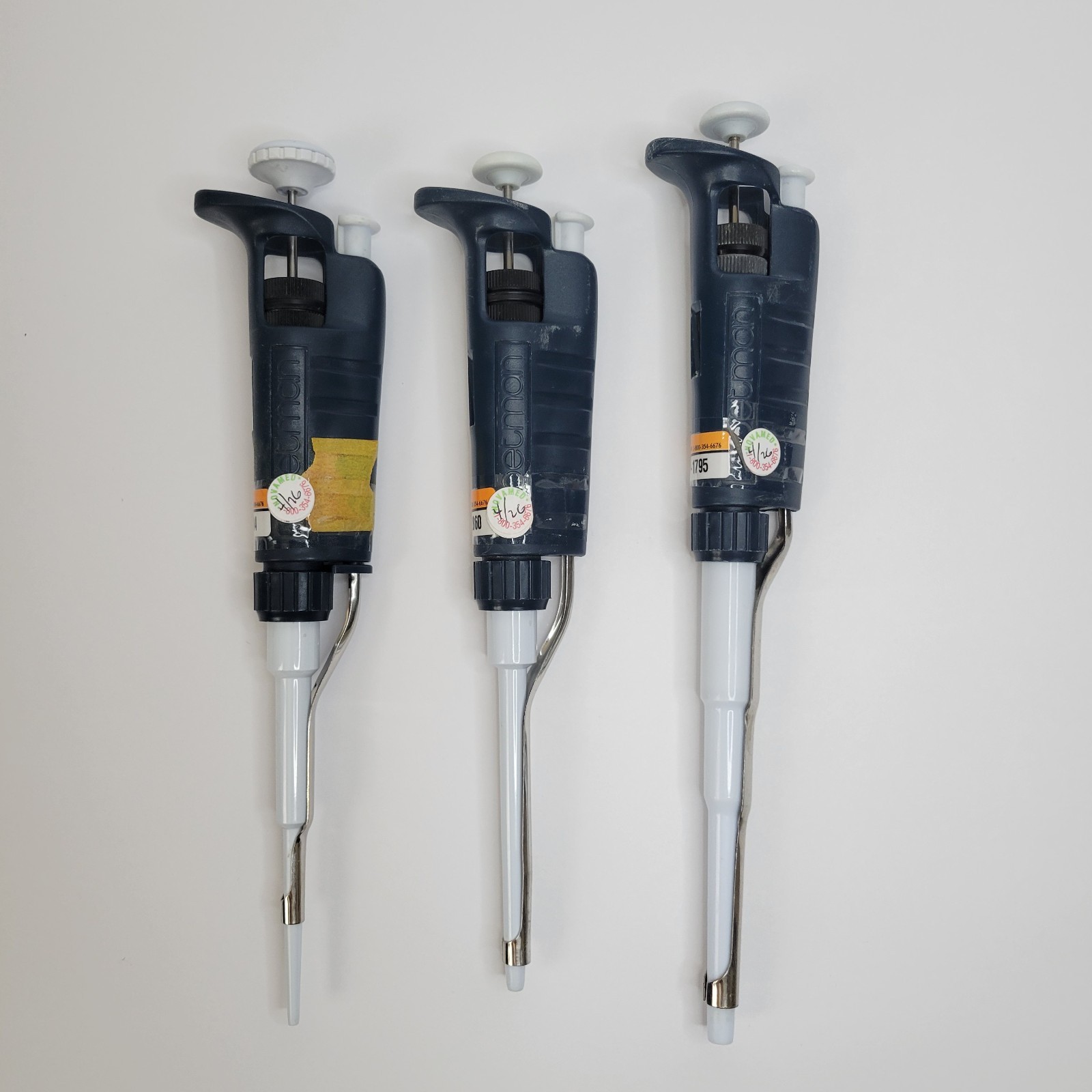 Gilson Pipetman Pipettes Set of 3 (P20, P200, P1000 µL) – Calibrated April 2026