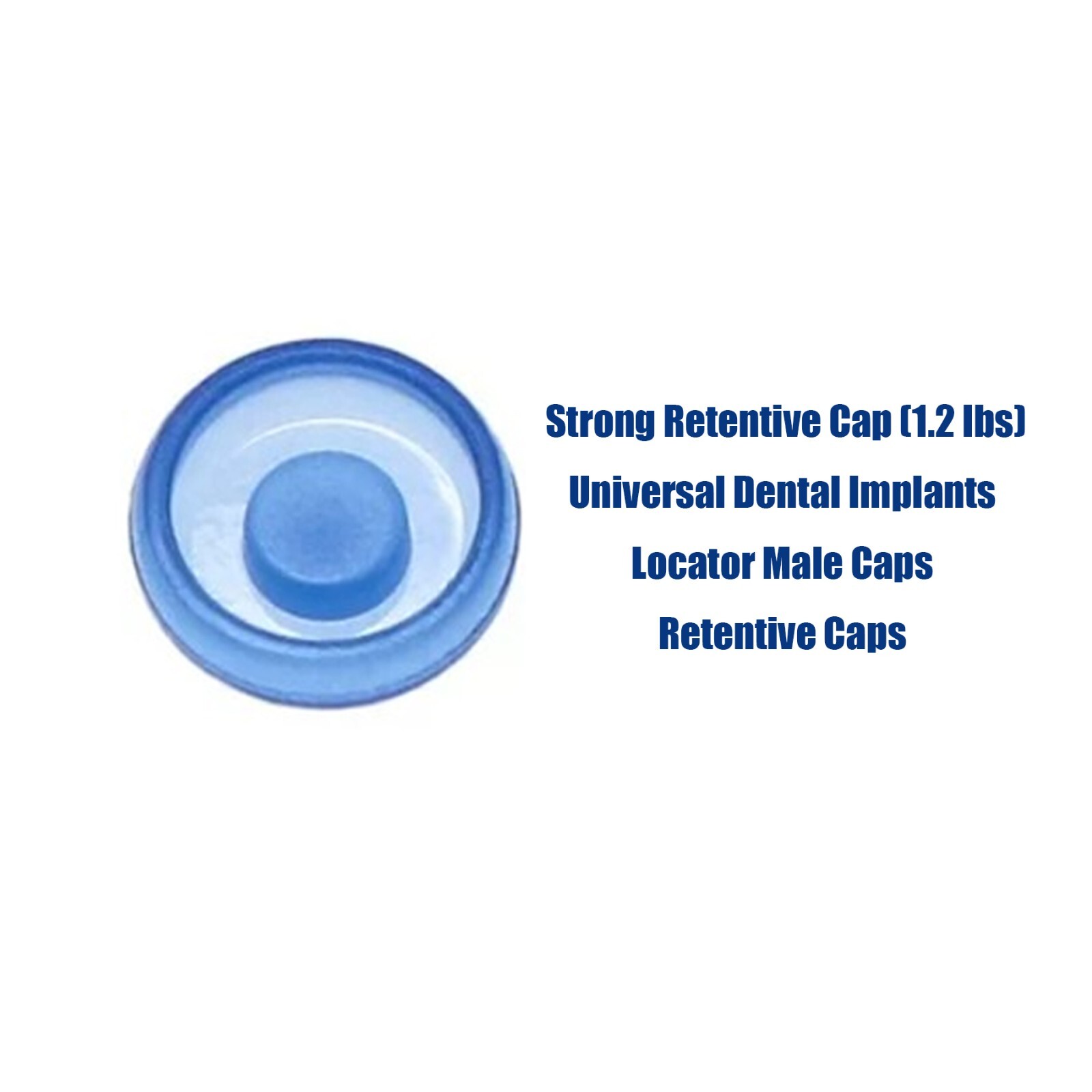 US Overdenture Retention Cap Kit 0.8/1.2/2.4lbs PEEK Material Locator Abutment