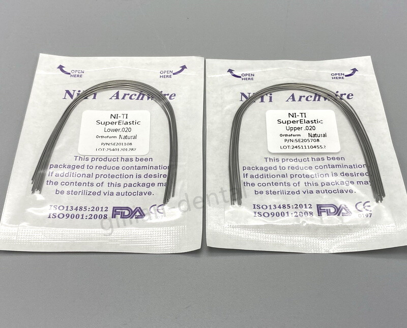 Dental Ortho S.S Super Elastic Niti Arch Wire Natural Form Round/Rectangular