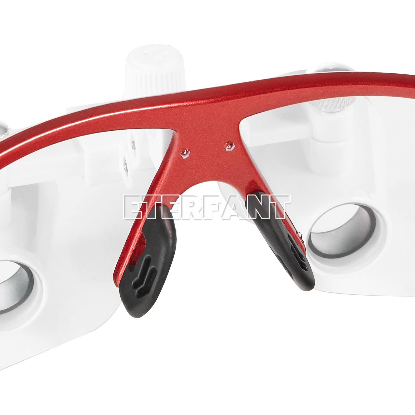 ETERFANT 3.5X Dental Surgical Binocular Loupes Glass Optical Lens Magnifier Red