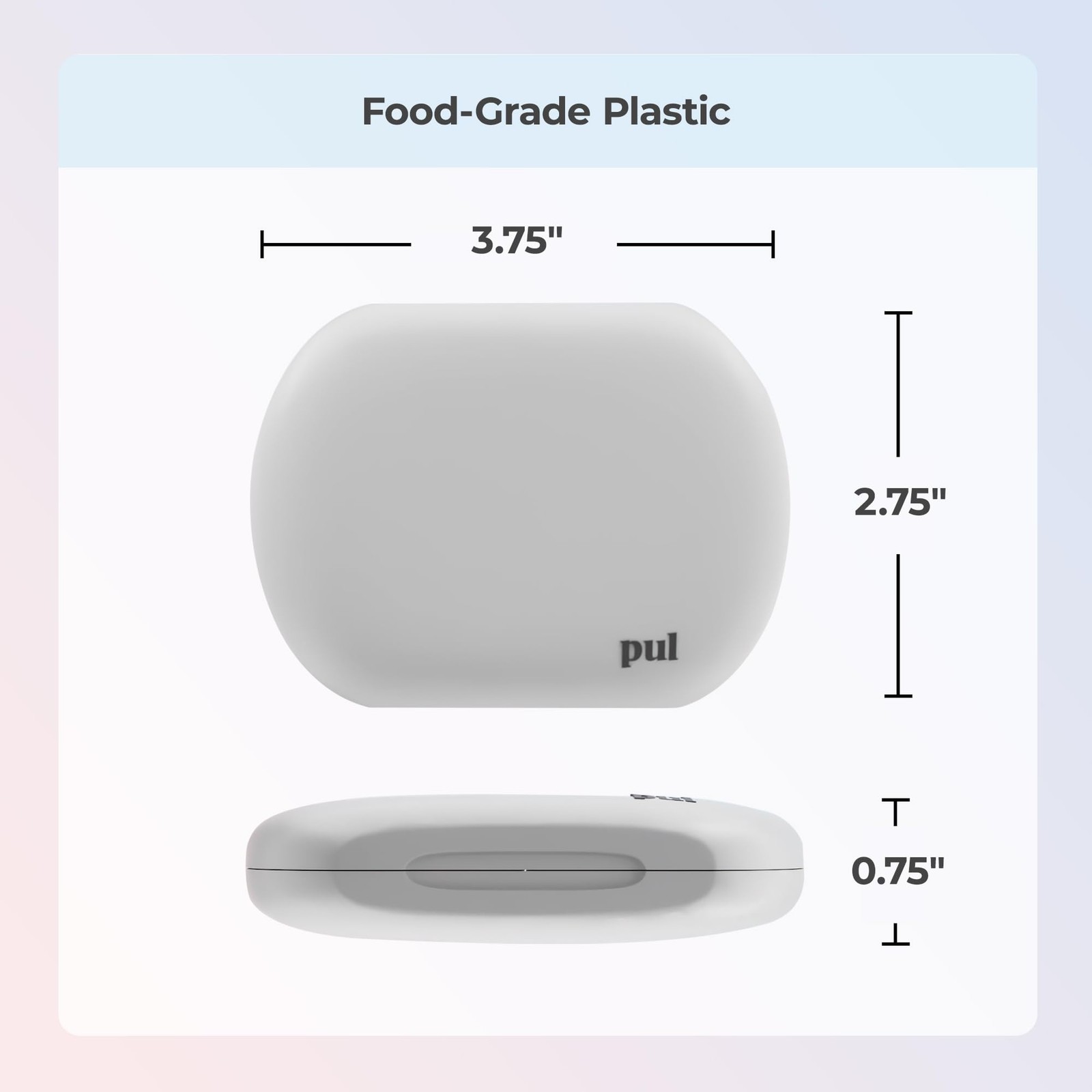 Clear Aligner and Retainer Case by PUL | Also 1 Count (Pack of 1), Gray
