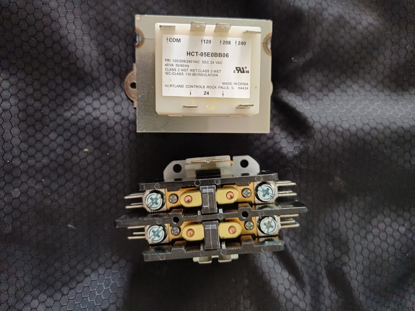 Air techniques Vacstar transformer and contactor,In 120/240V out 24V