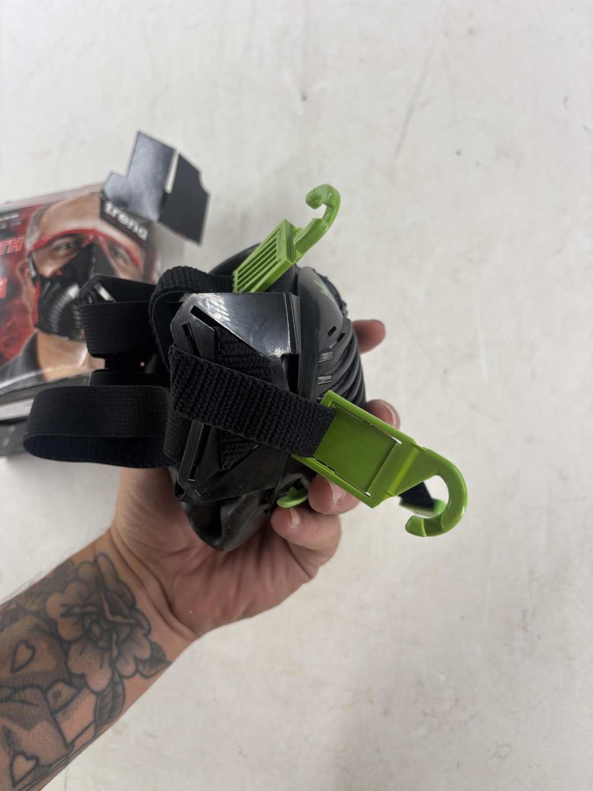 Trend Air Stealth N100 Half Respirator Dust Mask S/M Black Green Safety