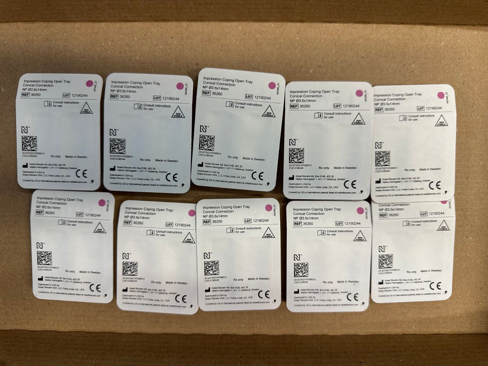 Nobel Biocare NP Trilobe Open Tray Impression Coping (REF 36260)