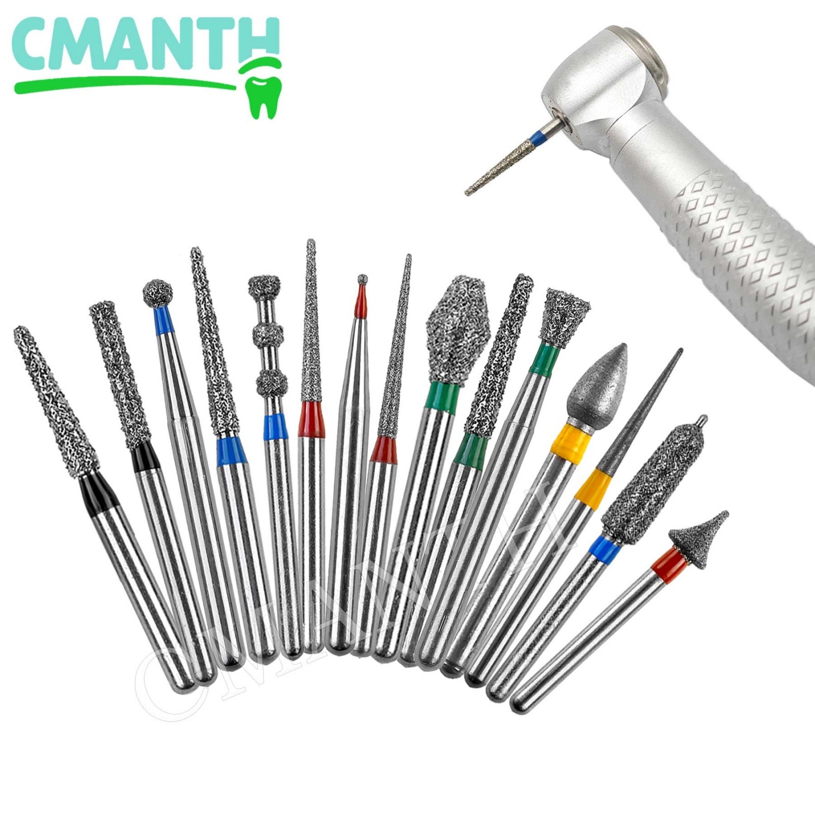 US SR Extra Coarse Dental Diamond Burs FG High Speed Burs 141/013 1.6mm 20Pcs