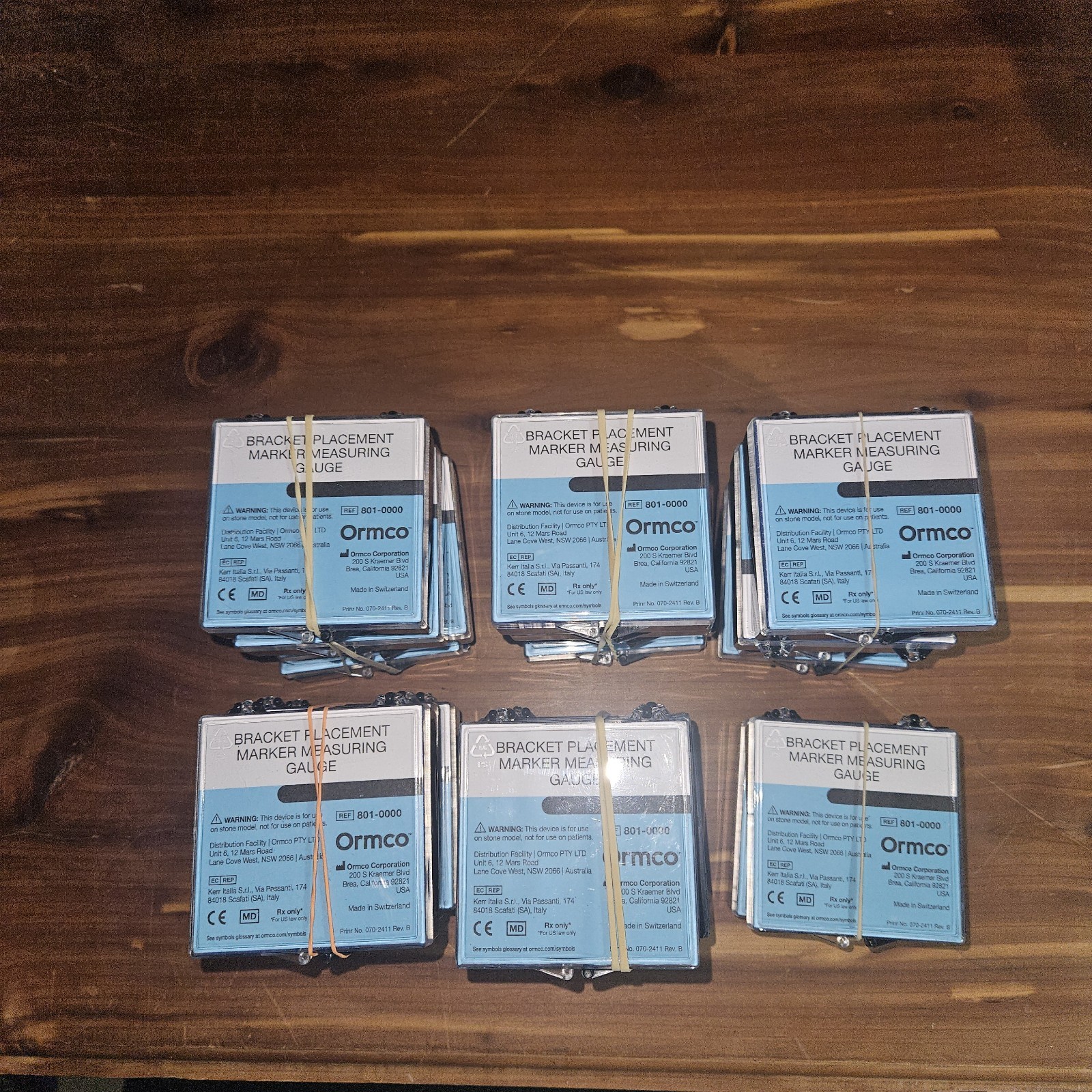 Ormco Orthodontic Surplus Lot 278 Packs Alias Bracket Alexander Archwire Tube