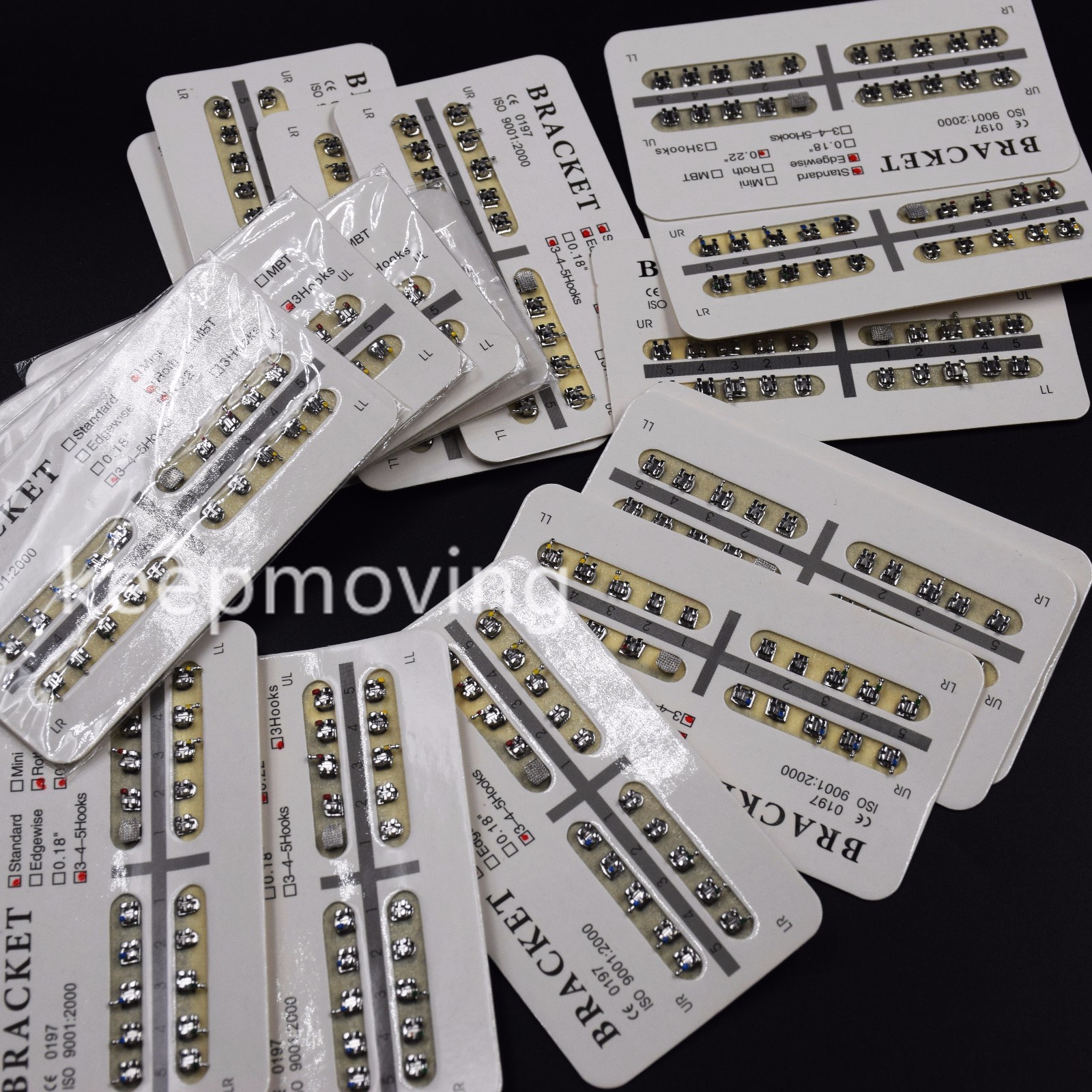 018/022 Dental Orthodontic Bracket Braces Mini Standard Roth MBT Edgewise 3/345H