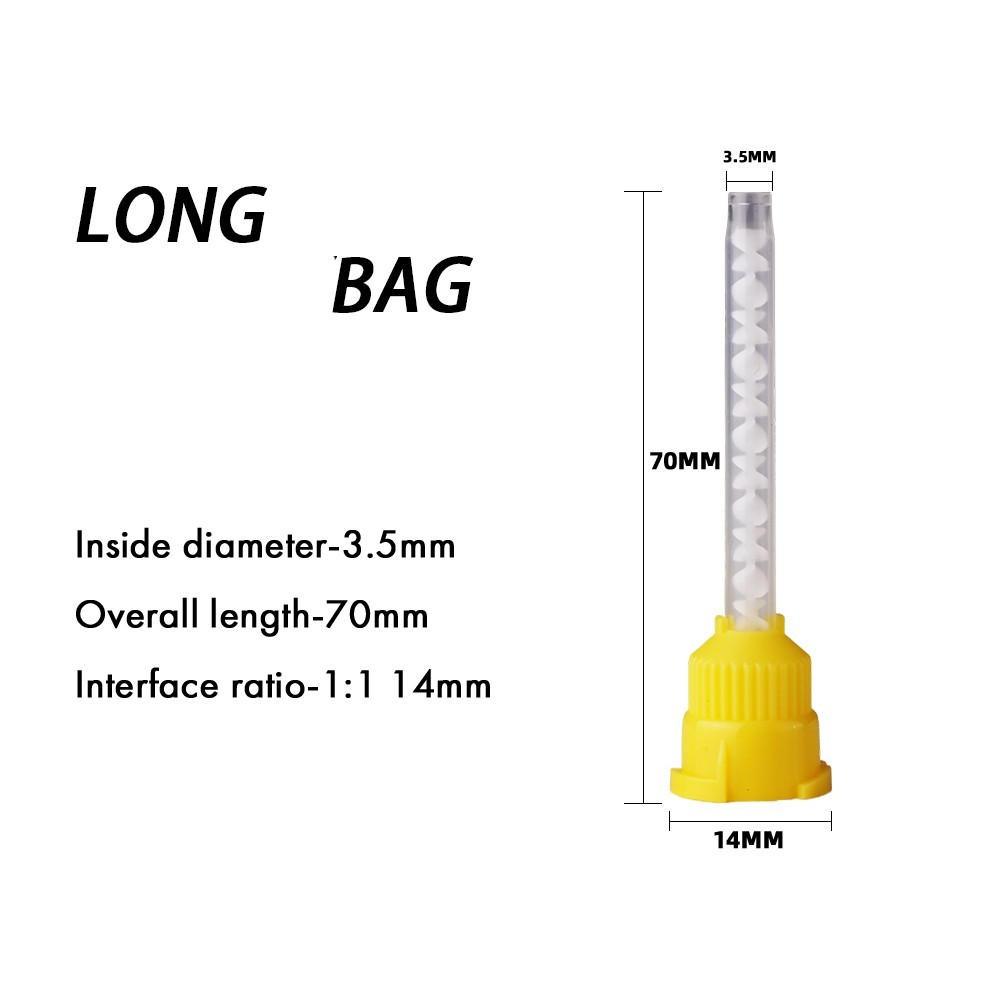 100Pcs Dental Mixing Tips Impression HP Tips 1:1 for Light Body USA