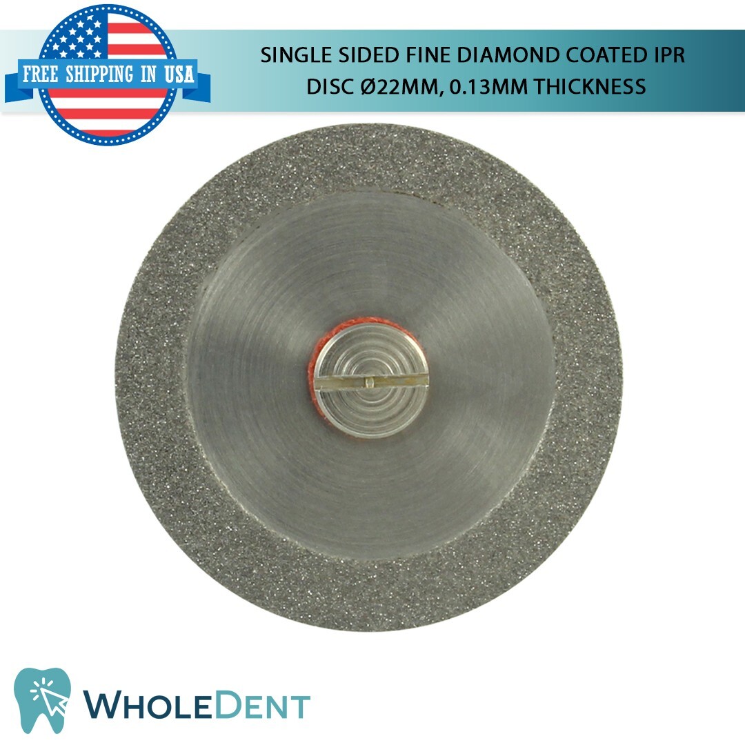 Ortho Dental Fine Single Sided Diamond Coated Disc IPR Separator Ø22mm, 0.13