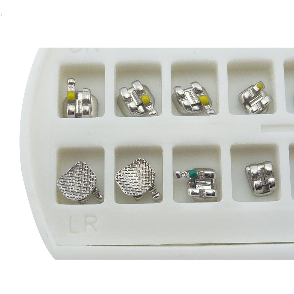 5Pack Dental Orthodontic Brackets MBT/Roth 022 3/345Hook Mini Metal Teeth Braces