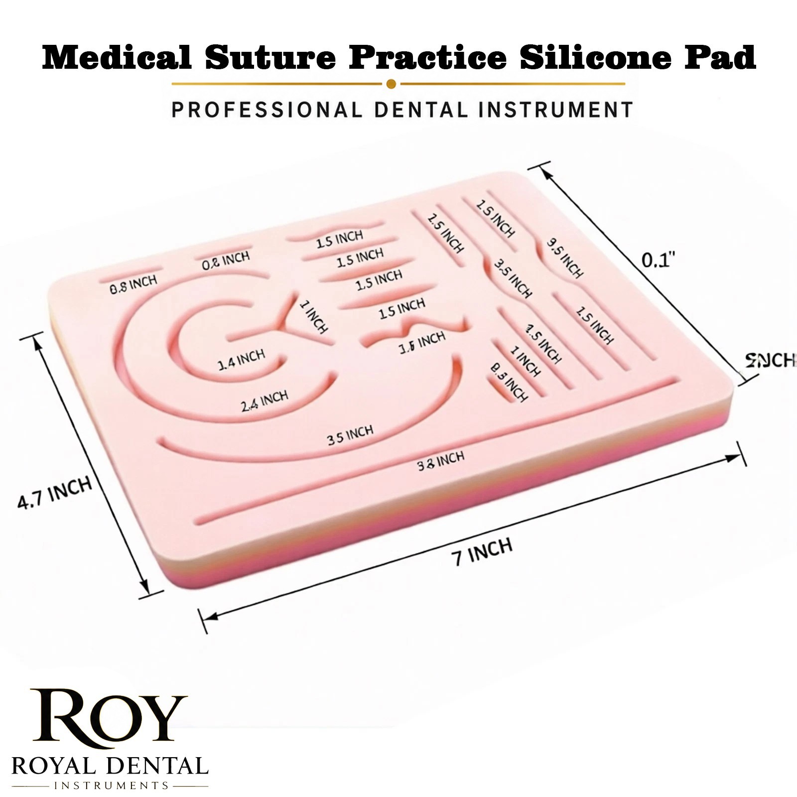 New Medical Skin Suture Practice Silicone Pad Wound Simulated For Training Kit