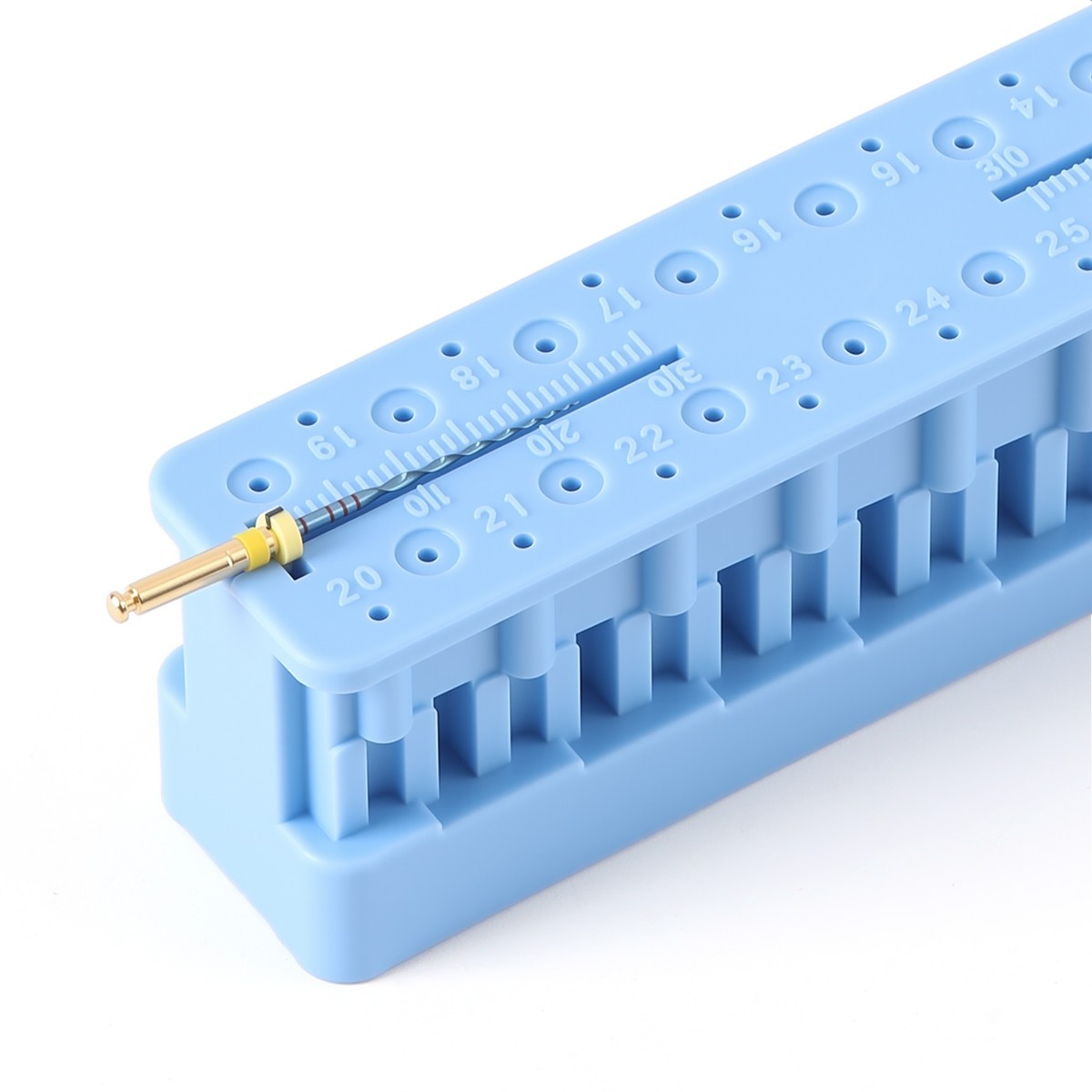 Dental Endo Measuring Block Endodontic File Holder Measuring Ruler Autoclavable