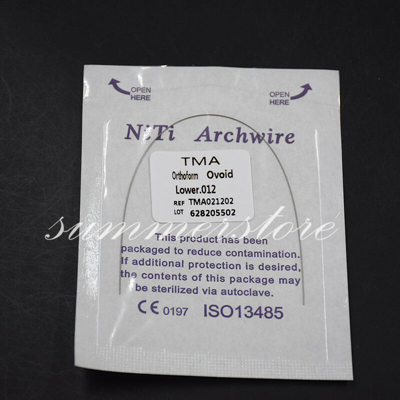 2 Packs Dental Titanium-Molybdenum Alloy TMA Arch Wire Round Upper + Lower