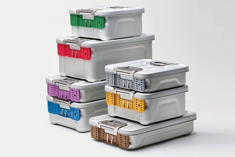 AESCULAP Aicon JJ121 Sterilization Container 23″ x 6″ Enhanced Drying System EDS