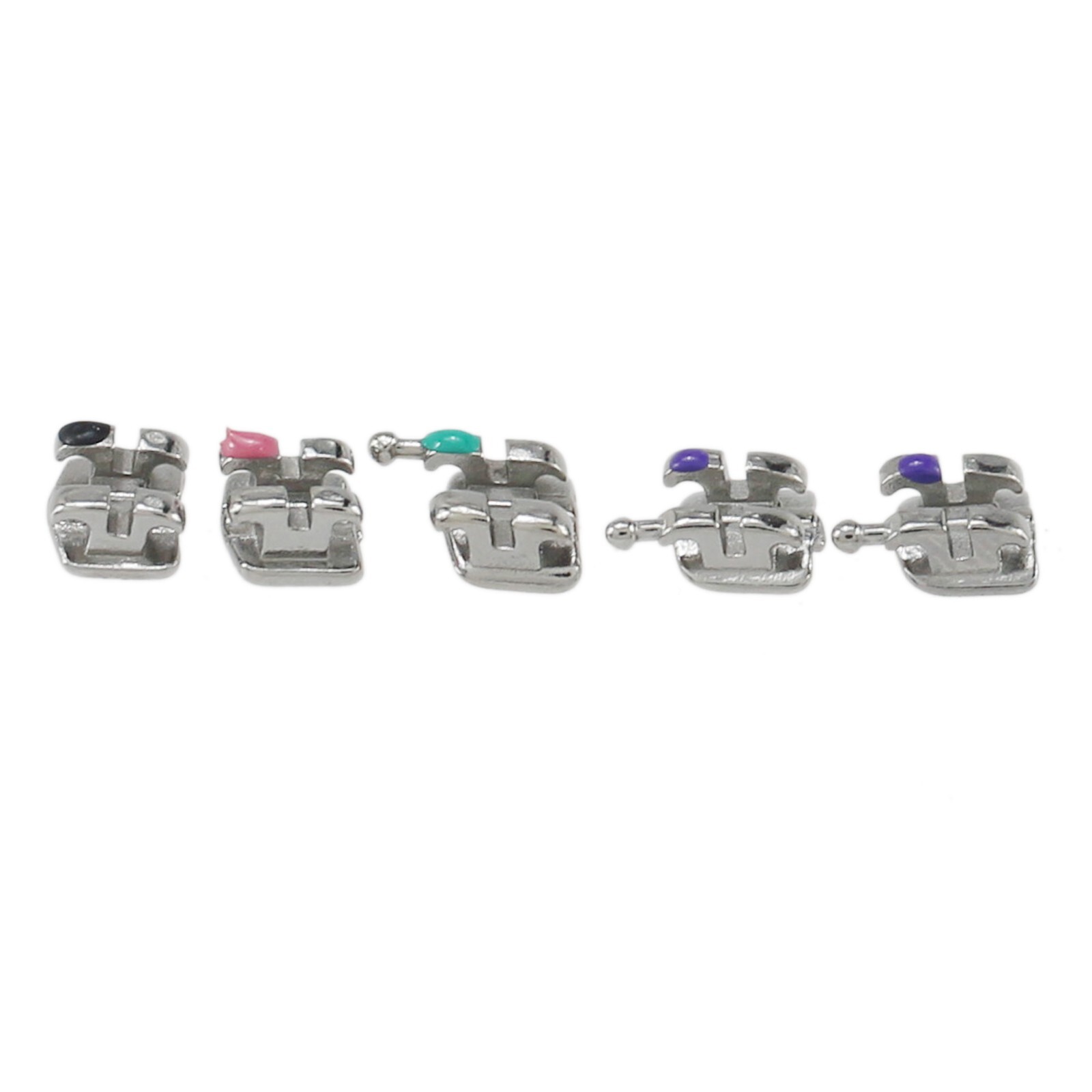 Dental Orthodontic Brackets Metal Roth MBT 018 022 345 Hook Mini Braces MIM Twin