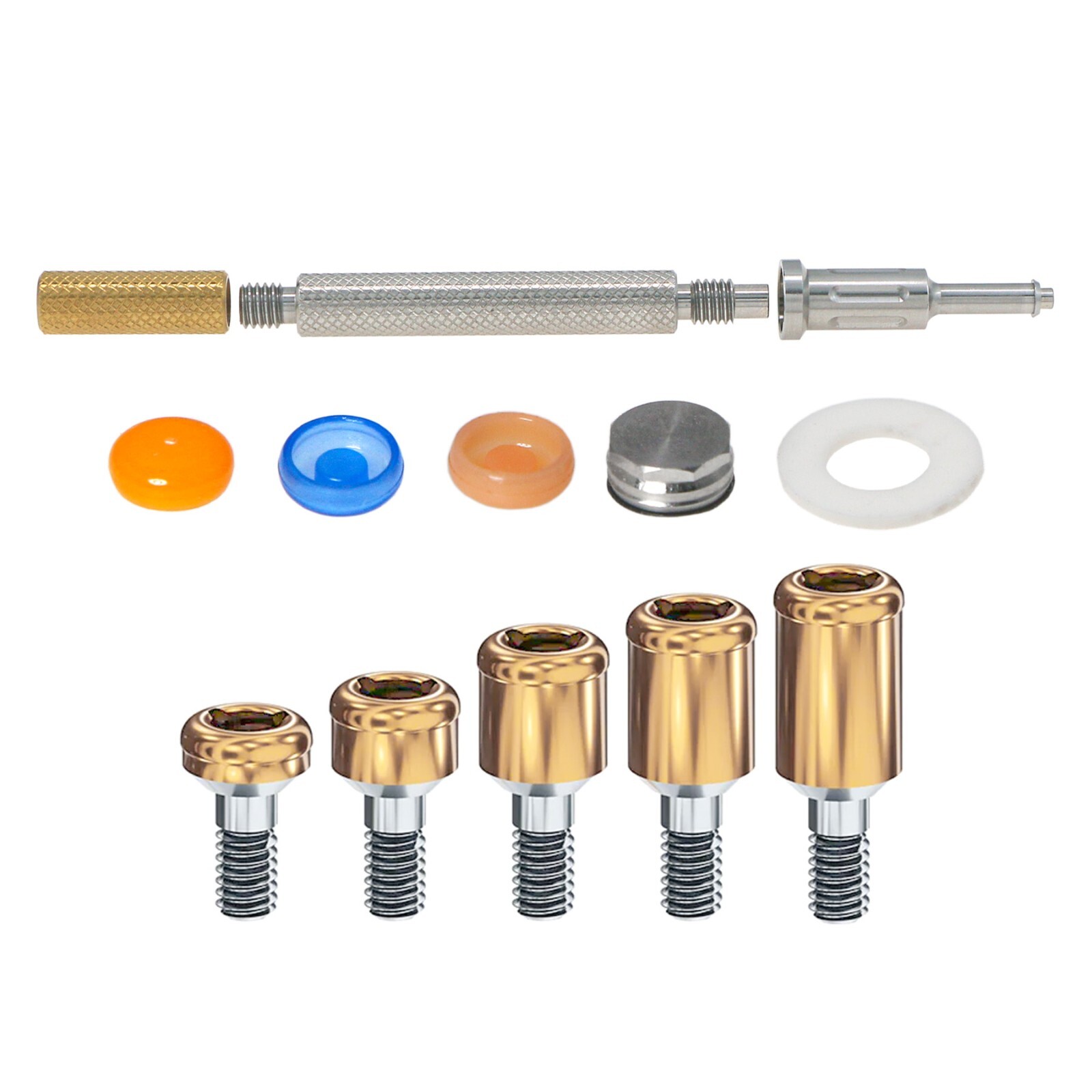 Dental Attachment Abutment Male Cap Tool fit ITI Removable NC/RC D3.7mm AH=3/4/5