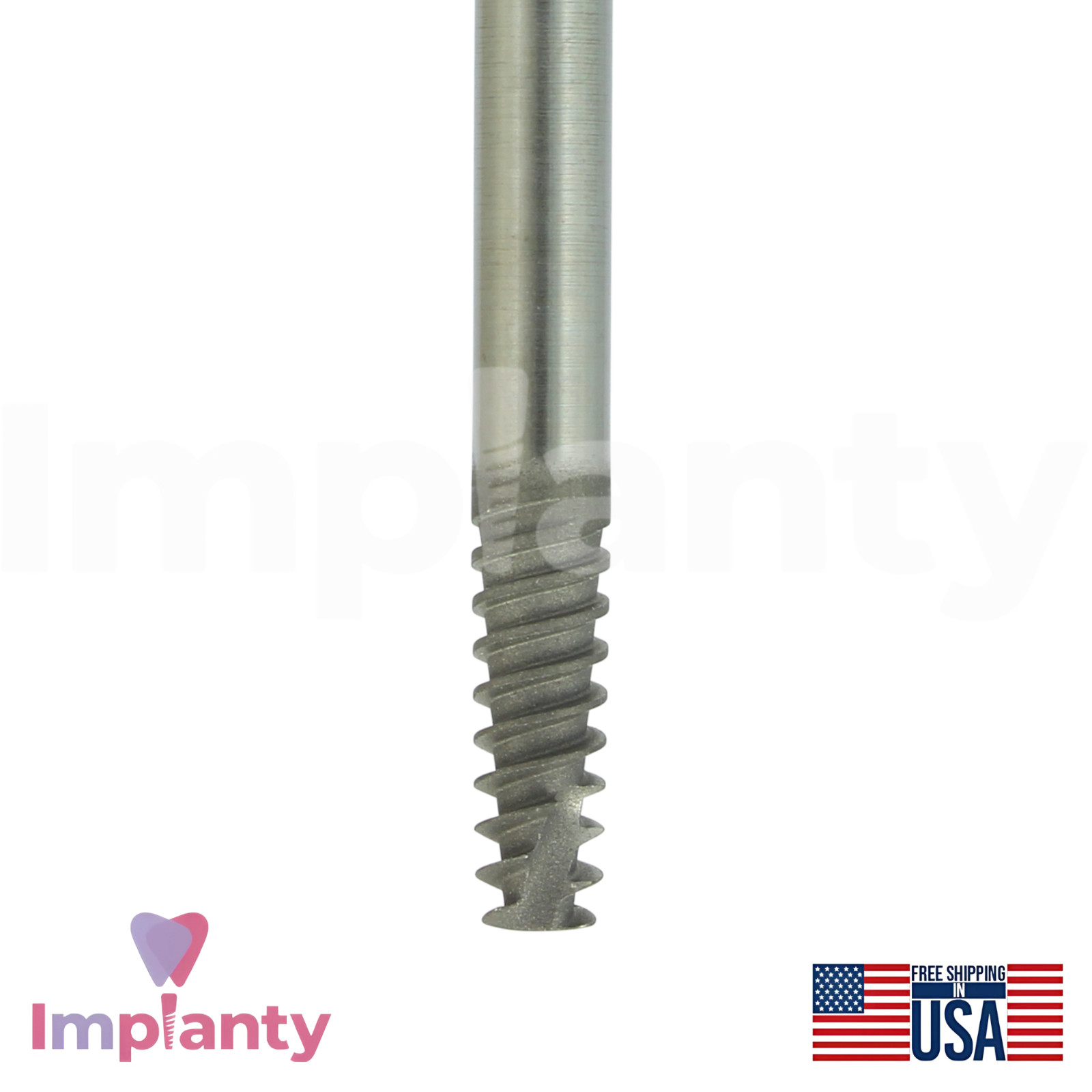GDT ZYG Dental Fixture Ø4.2mm Diameter Titanium Int Hex 2.42mm Connection