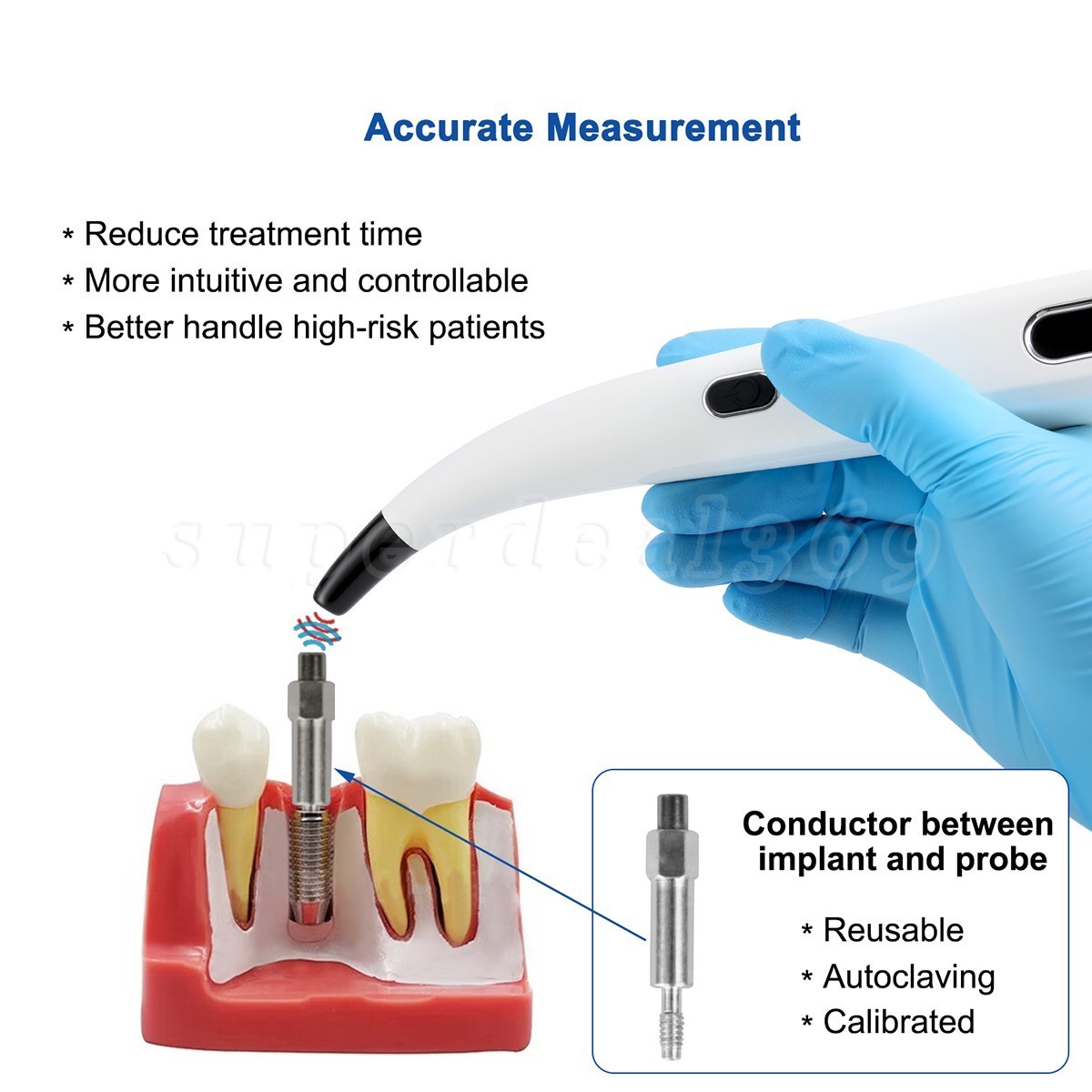 Dental ISQ Osseointegration Implant Stability Meter Measurement Tester Monitor