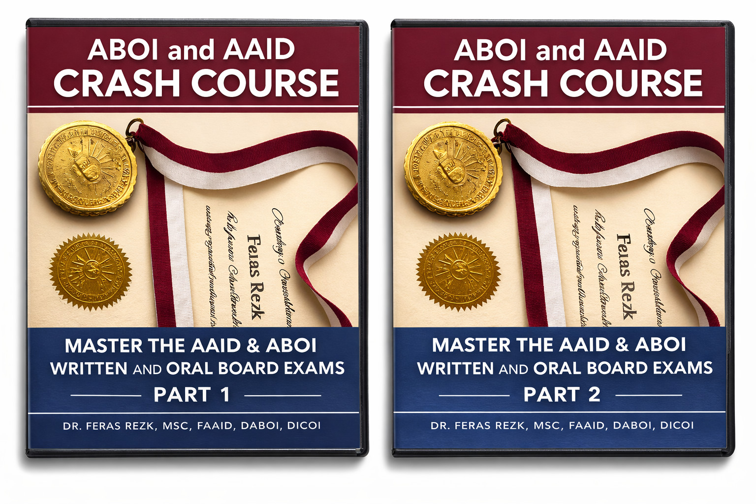 Dental DVD ABOI and AAID EXAM preparation video lecture PART 1 and 2