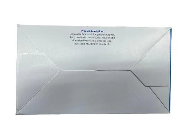 40 Box (2000pcs) Blue 3-Ply Disposable Face Masks This Item Is Expired Oct 2023