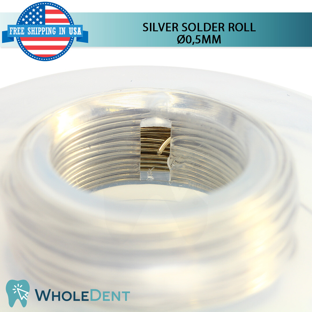 Orthodontic Dental Universal Silver Solder Roll Ø0.5mm Wire Morelli 5m/19g