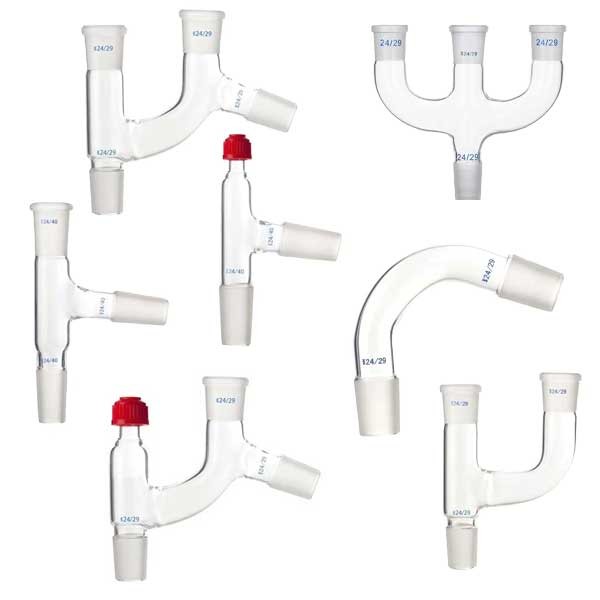Glass Distillation Distilling Head Standard Joint Connector Chemistry Labware