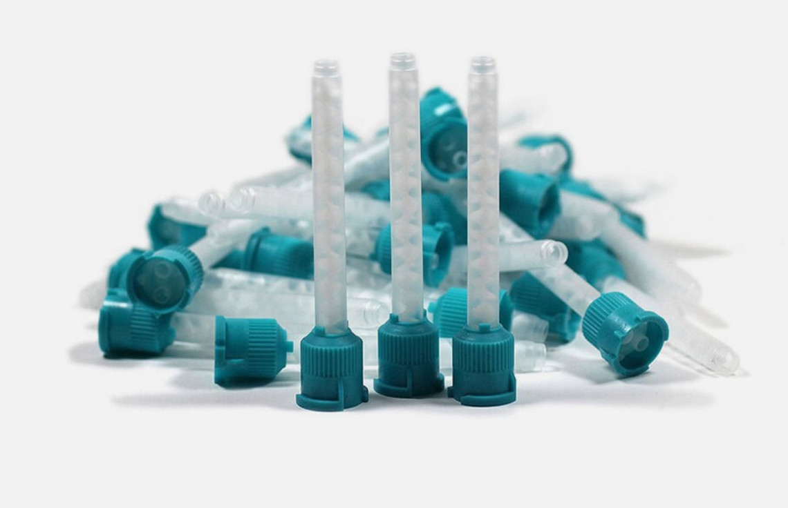 50/PK Dental HP Green/Teal 6.5 mm Impression Heavy Body Mixing Tips