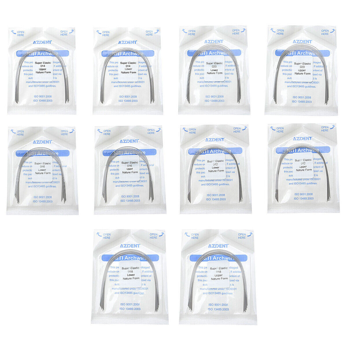 AZDENT Dental Orthodontic Arch Wire Heat Thermal Activated /Niti/Stainless Steel