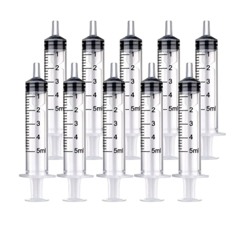 2-20Pcs 1Ml-10Ml Plastic Reusable Syringe for Measuring Nutrient Hydroponics Kit