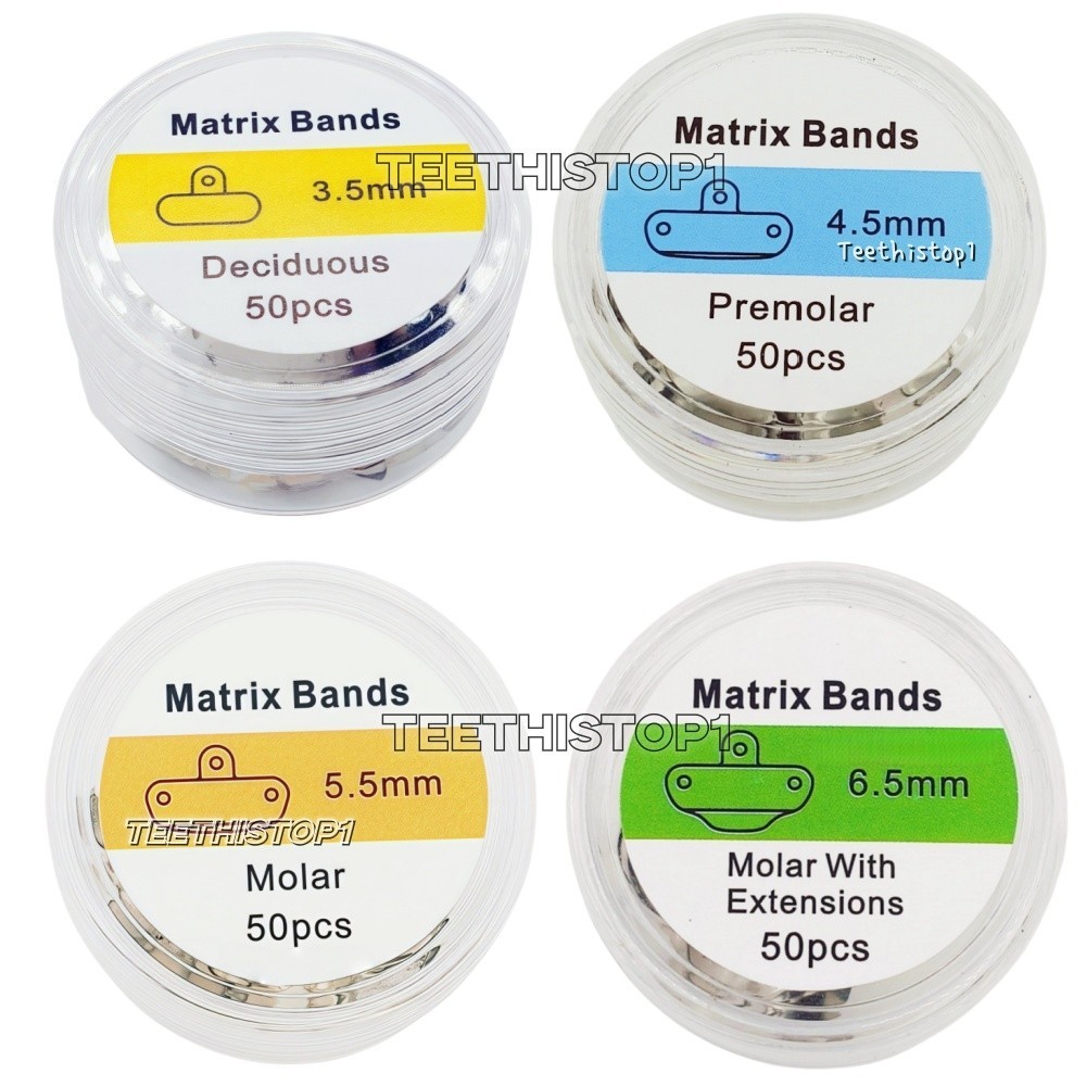 50Pcs/Box Dental Matrix Bands Sectional Matrice M01-M04 Fit Garrison Palodent V3