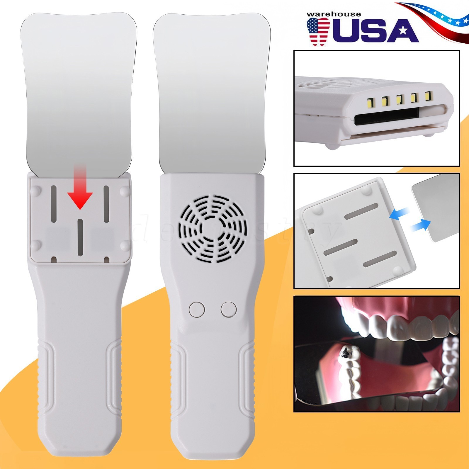Dental Ortho Oral Photography Mirror Glass Reflector Mouth Defog Mirrors