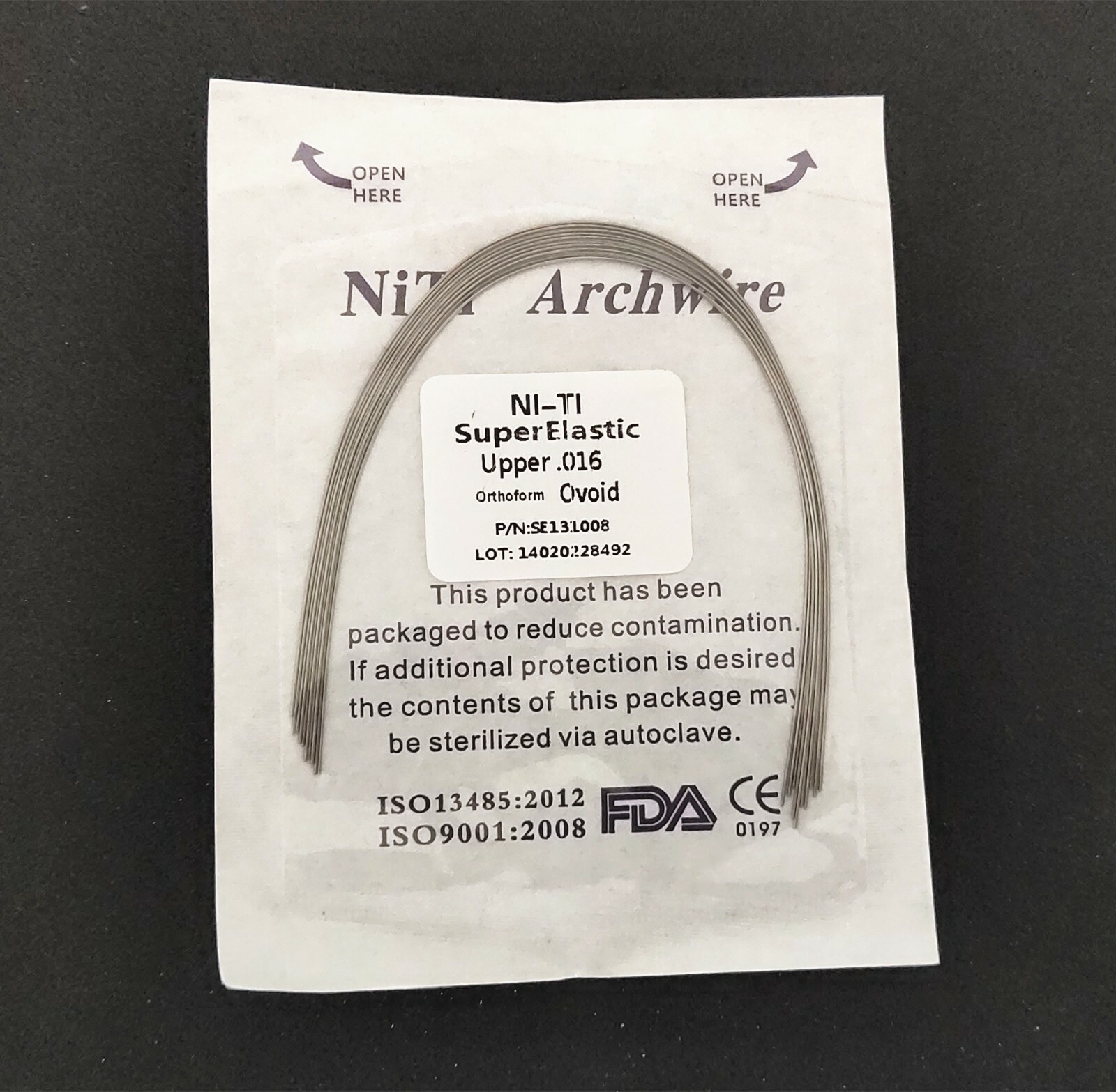 20Pks/200Pieces Dental Round Super Elastic Niti Arch Wires Ovoid Orthodontics