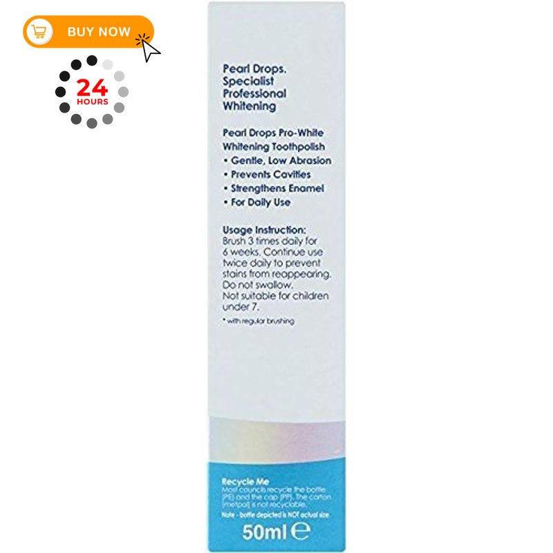 Pearl Drops Daily Pro-White Intensive Whitening Tooth 1 Count (Pack of 1)