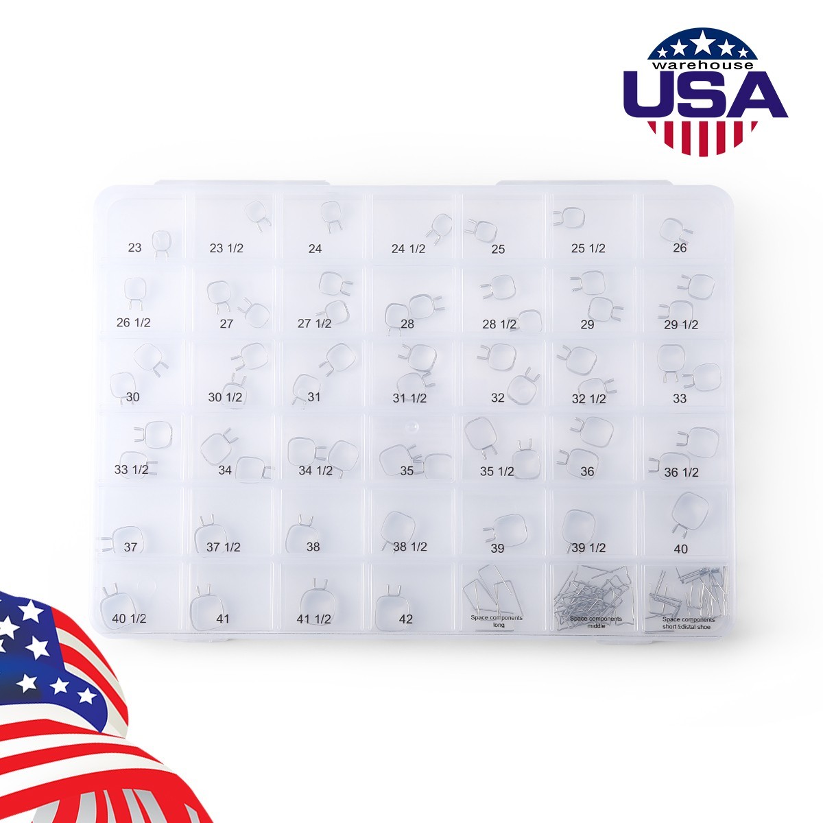 64pcs DENTAL Anterior Transparent Crowns № 1.910 CLEAR COLOUR Free Ship