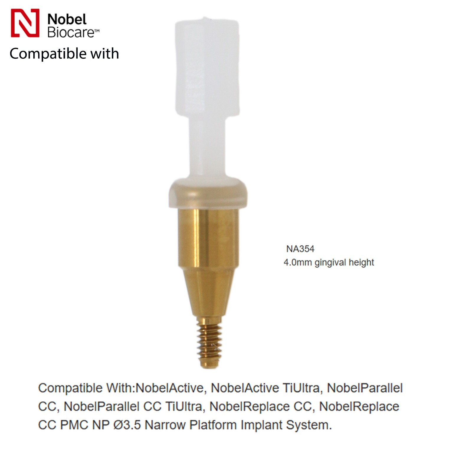 US Locator Abutment Compatible Nobel Active Conical Connection Internal RP/NP